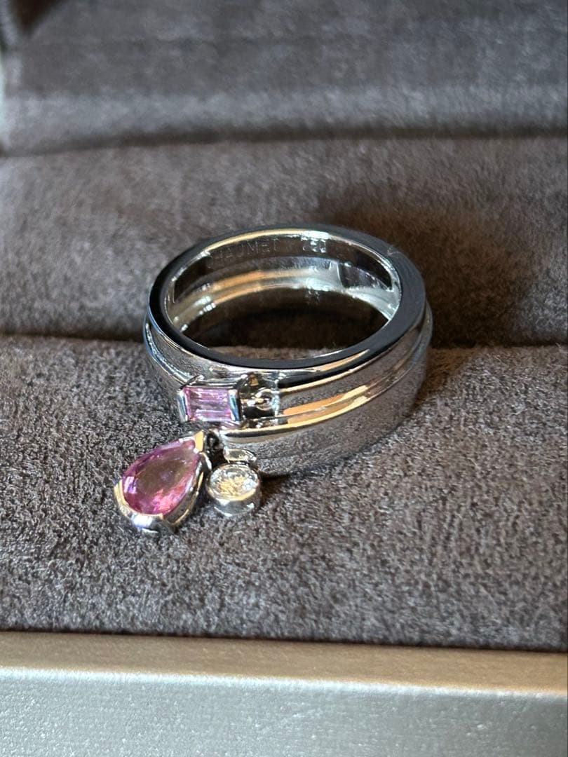 【CHAMET 】ショーメ　フリソン　ピンクサファイア　ダイヤ