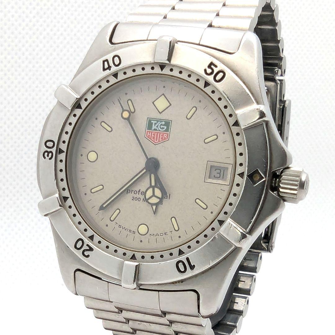 【新品電池交換済】TAG HEUER プロフェッショナル ホワイト文字盤 腕時計
