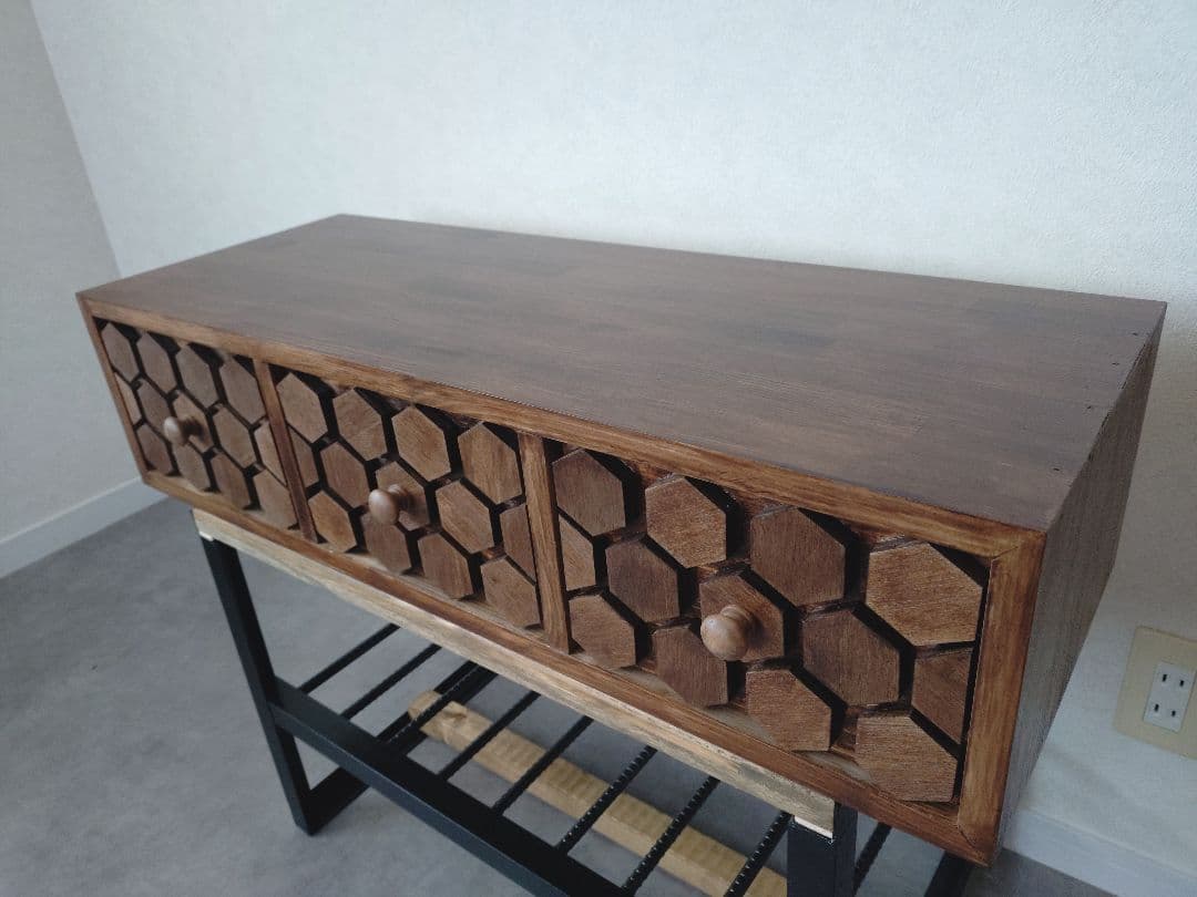 りりー　引き出し付きサイドテーブル