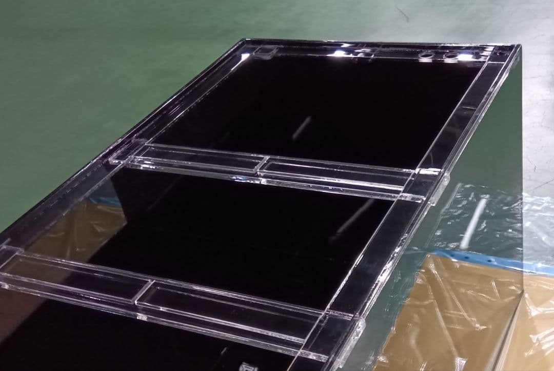 アクリル水槽 W900 D600 H600 四面黒10㍉ ワンオフ 佐川急便発送