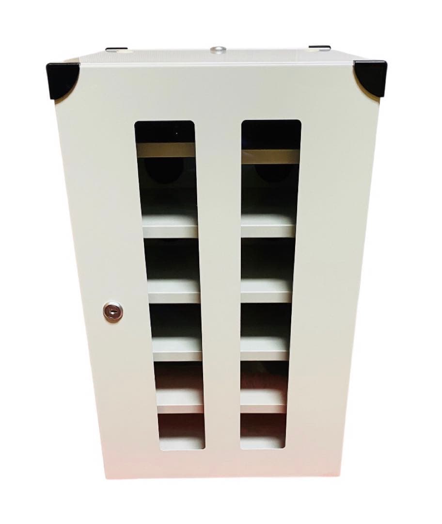 【TRUSCO】スマホ デジカメ収納ロッカー 12台用 SPL-12 鍵付