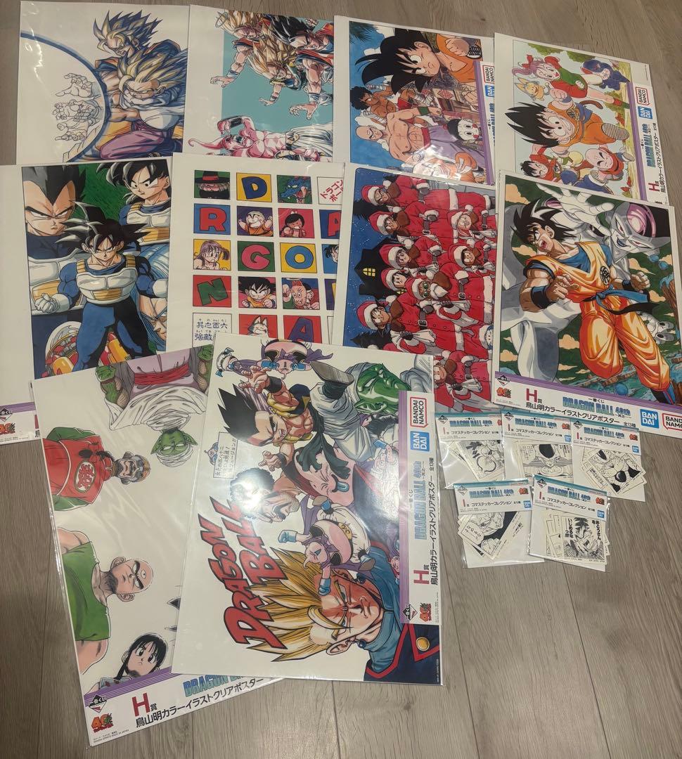 【大人気‼️】40th ドラゴンボール一番くじ　ポスター・ステッカーセット！