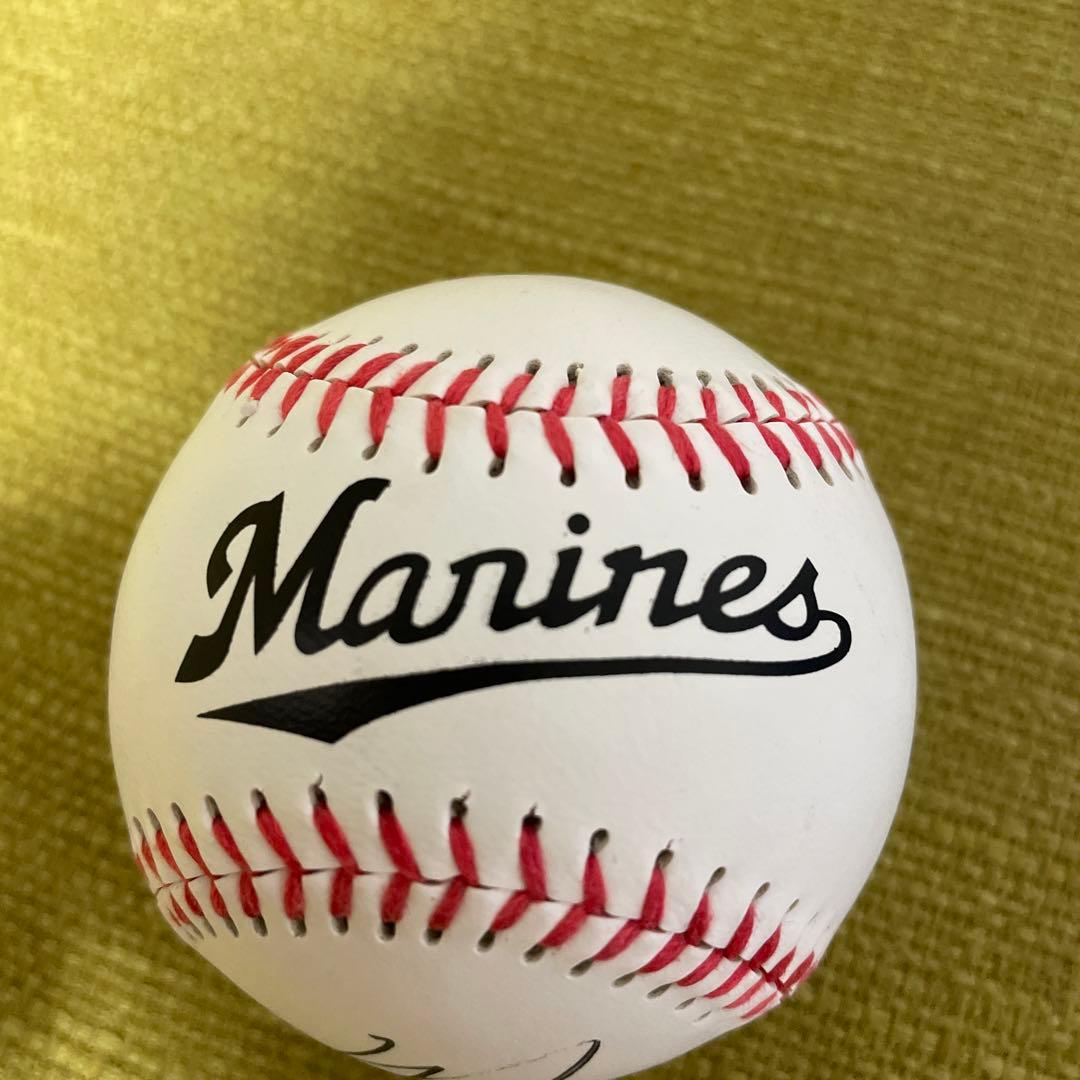 佐々木朗希直筆サインボールとサインカード　ケース付き