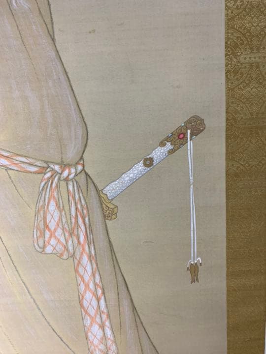 山田真山/琉球王朝/絹本着色/沖䋲光雲鞆音平和祈念像