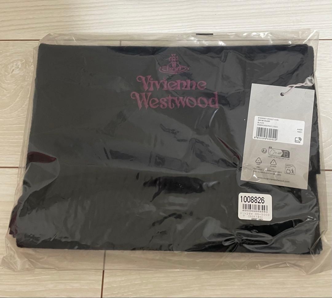 vivienne westwood マフラー(ブラック)