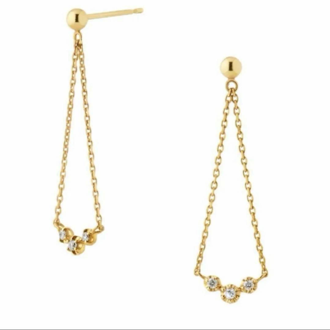 ヴァンドーム青山　ダイヤモンド　K18 ピアス　シャンデリア