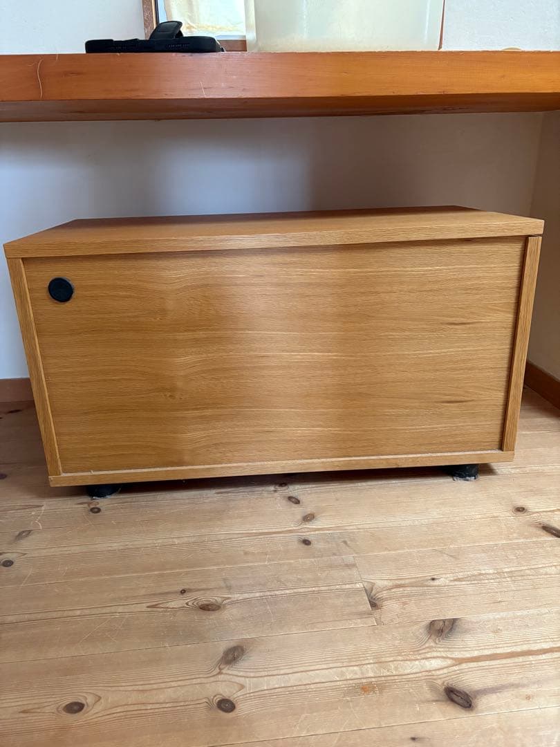 無印良品 スタッキングキャビネット テレビ台　木製扉 オーク材