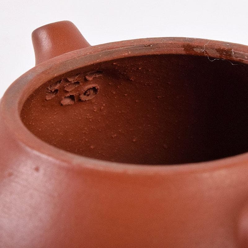 中国　中国宣興銘　紫砂　朱泥　急須　茶壷　V　R8916