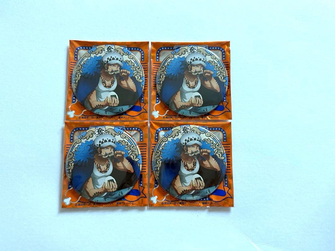 ワンピース　輩缶バッジ 第29弾 GOURMET ロー　4点