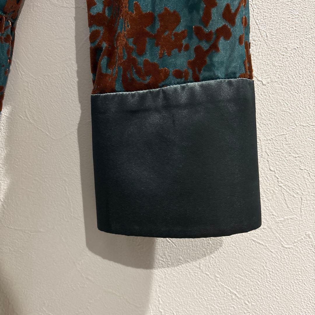 ROSSO フロッキープリントティアードワンピース