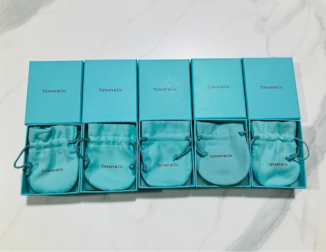 Tiffany & Co. アクセサリー空箱　ギフトボックス 5個セット　現行品