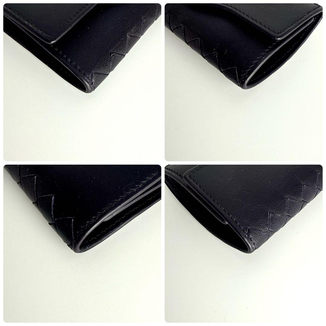 ボッテガ ヴェネタ イントレチャート ６連 キーケース レザー 本革 ネイビー