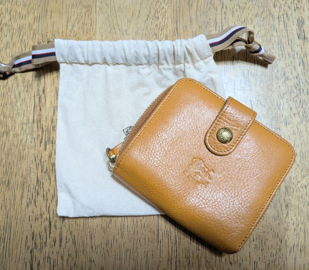 【美品】 IL BISONTE ラウンドジップウォレット ヤケヌメ 人気 現行品