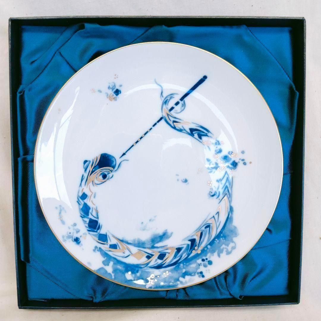 マイセン 「笛を吹く陽気なスネーク」干支プレート 2001 巳年 日本限定