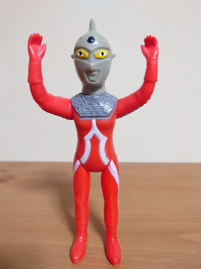 【当時もの】ブルマァク　ソフビ　ウルトラセブン　２３cm　難あり