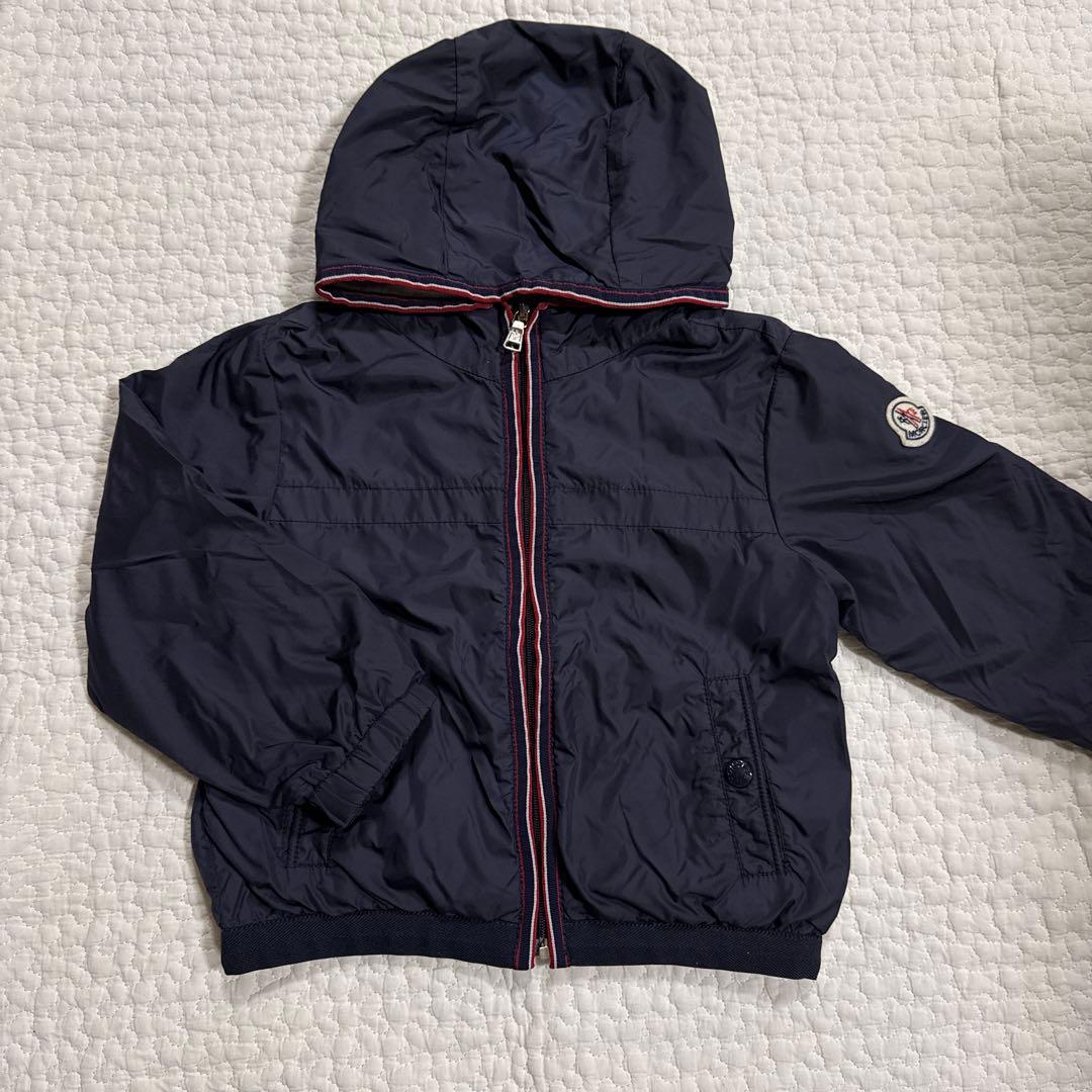 モンクレール　パーカーブルゾン美品18/24m 86㎝ネイビー