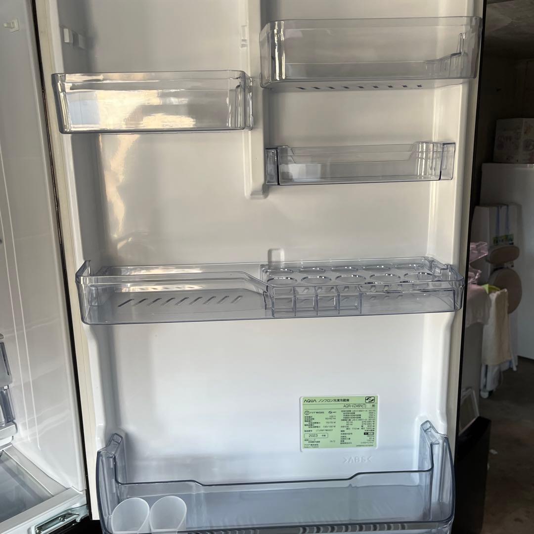 【美品】AQUA 4ドア 大型冷凍冷蔵庫 AQR-VZ46N(T) 2023年