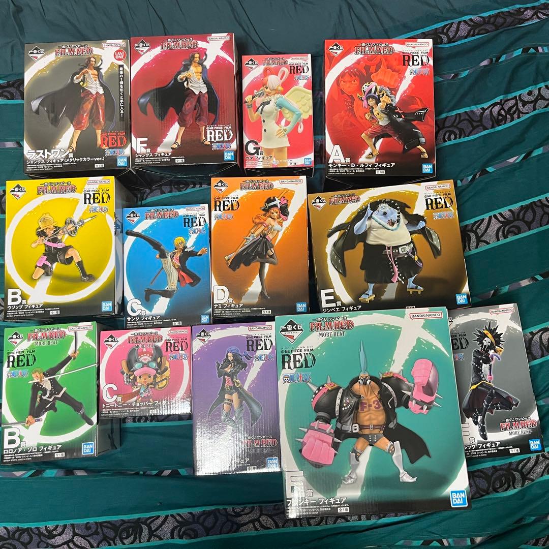 ワンピース　FILM RED 一番くじ　フィギュアコンプリートセット