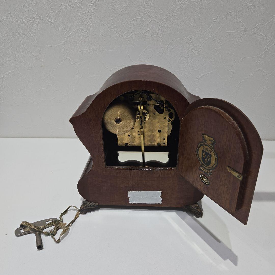 wuba ワルミルク　置時計　機械式　ゼンマイ式