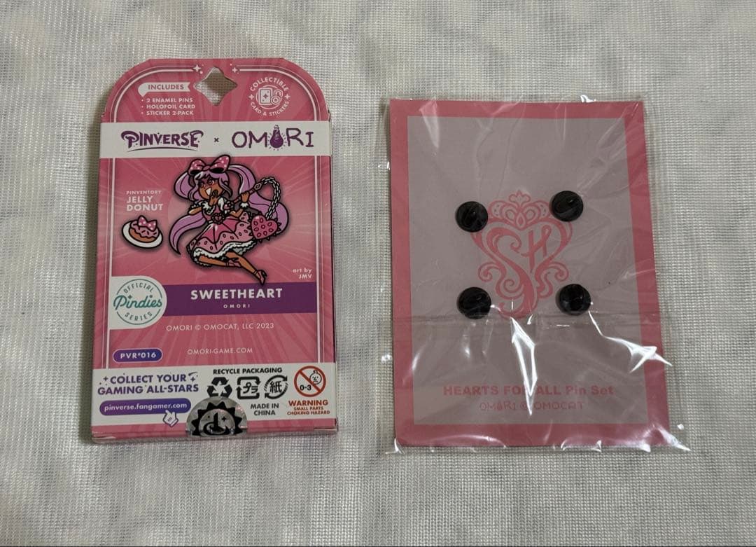 OMORI スイートハート ピンバッジセット