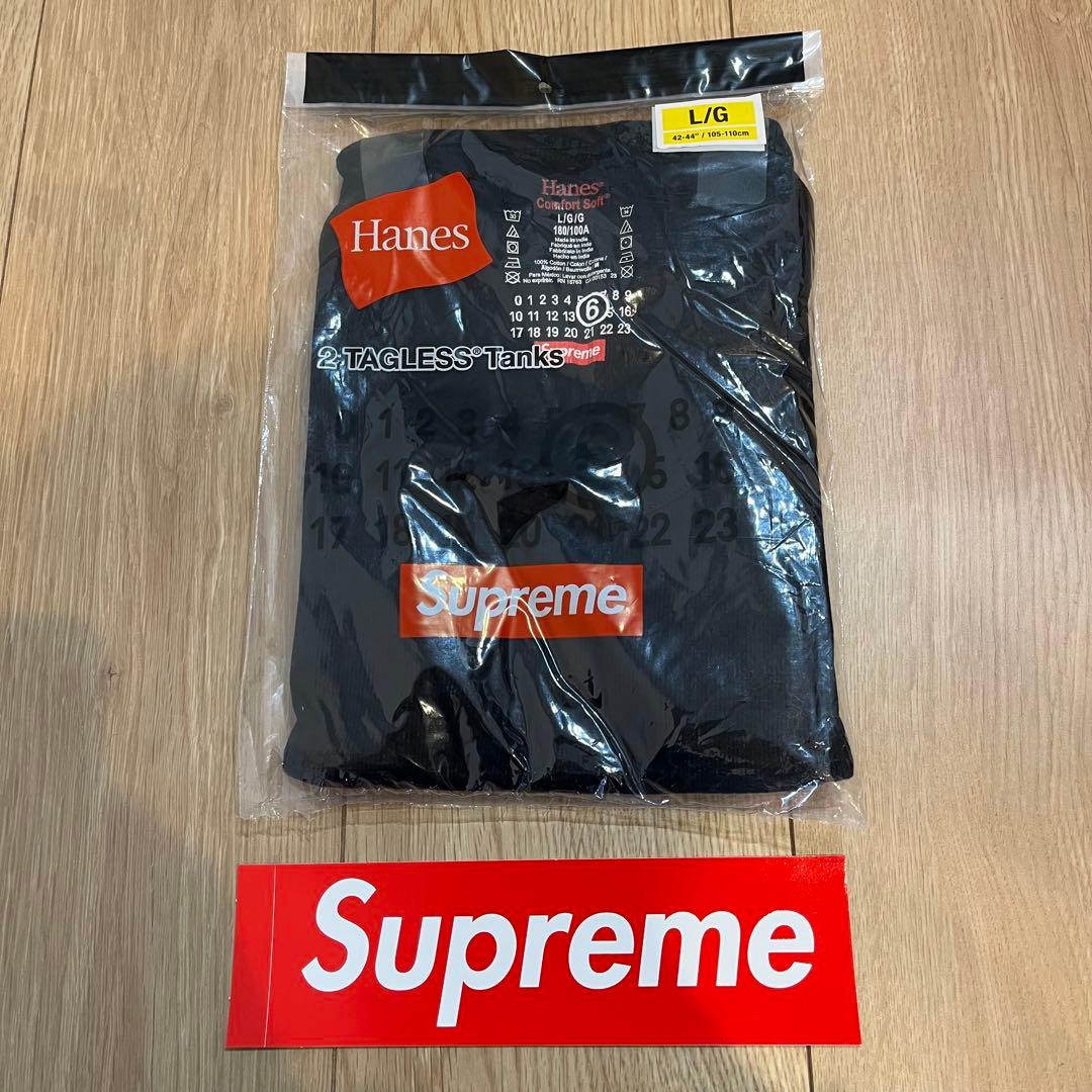L シュプリーム MM6 メゾンマルジェラ ヘインズ タグレス タンクトップ