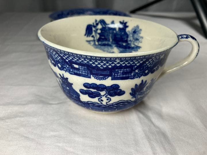 骨董　ブルーウィロー　カップ&ソーサー2客