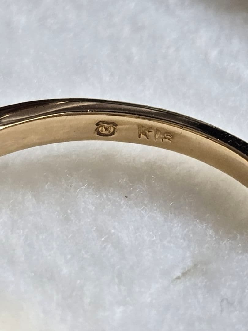 新品同様☆ミキモト MIKIMOTO K18 パール リング 11.5号