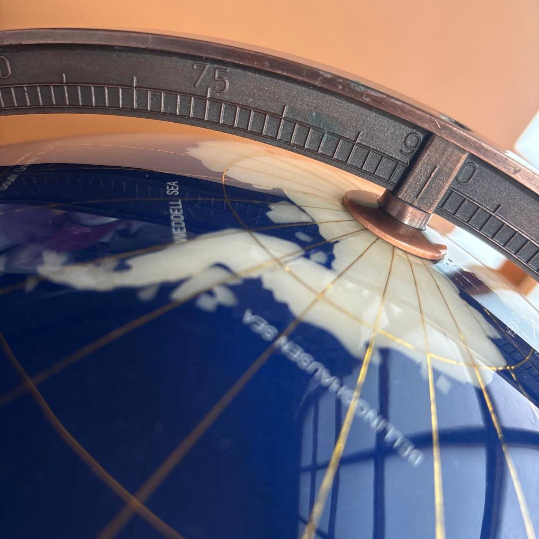 【美品✨希少】天然石✨地球儀✨アンティーク✨インテリア✨コレクション✨シェル