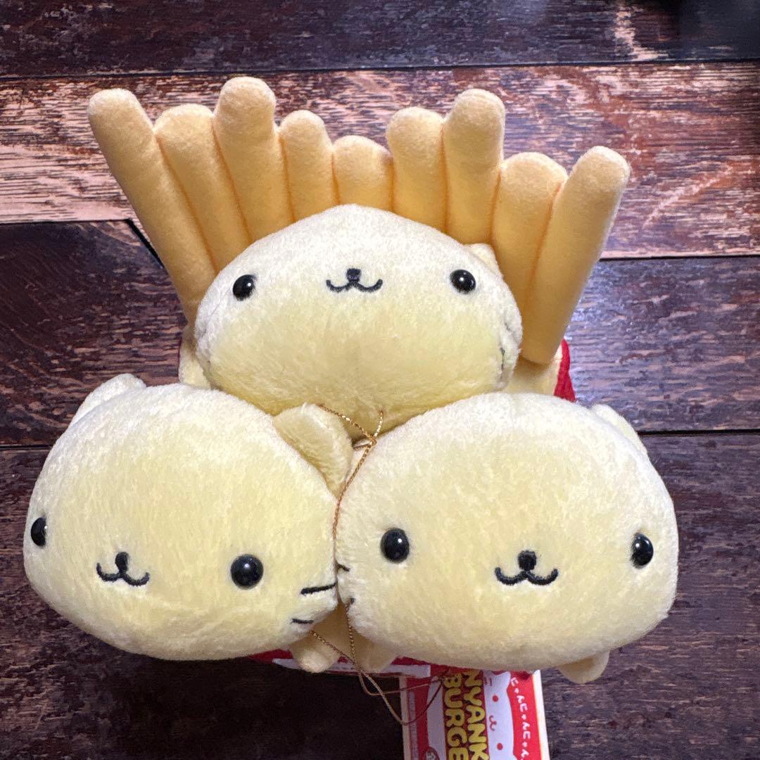 ラスト！にゃんにゃんにゃんこ にゃんこバーガー にゃんこポテトぬいぐるみBIG