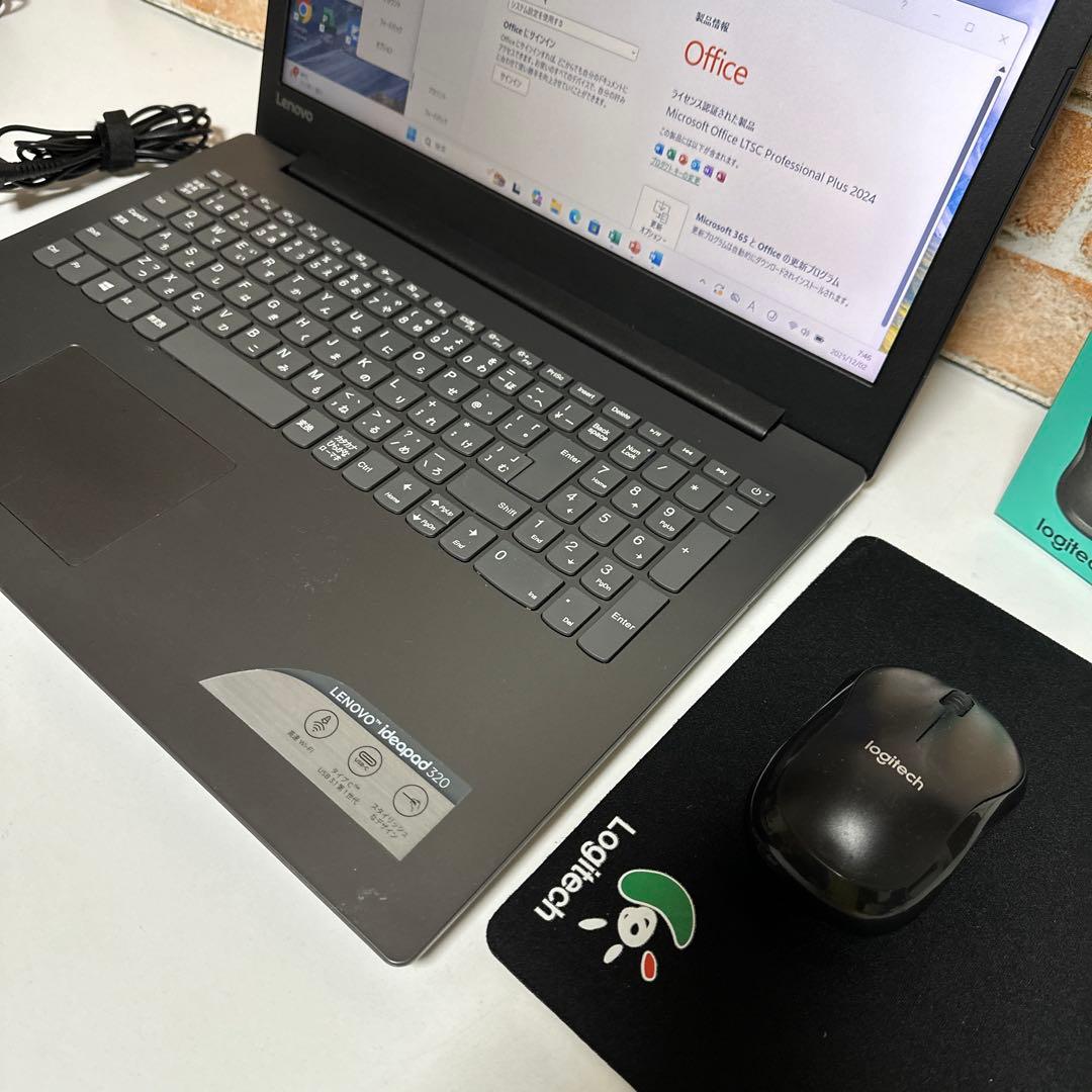 美品LENOVOノート PC サクサク起動SSD Windows11 オフィス付