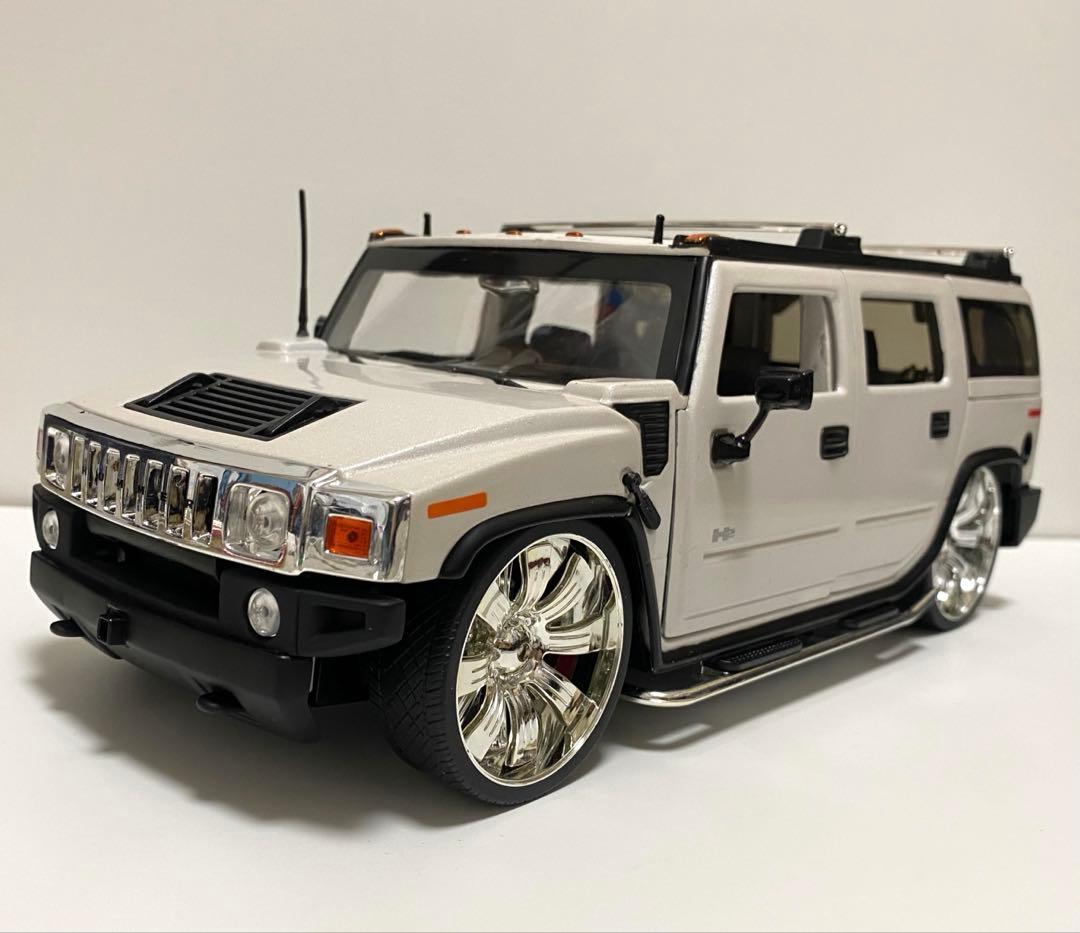 美品　1/18 アメ車　ミニカー　ハマー　H2 DUB スピナーホイール