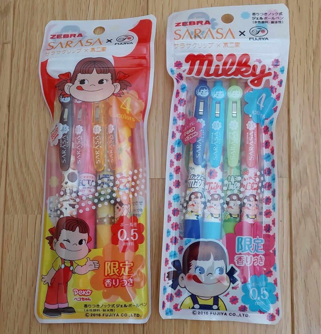 【未使用】サラサクリップ×不二家ペコちゃん香りつき　8色セット