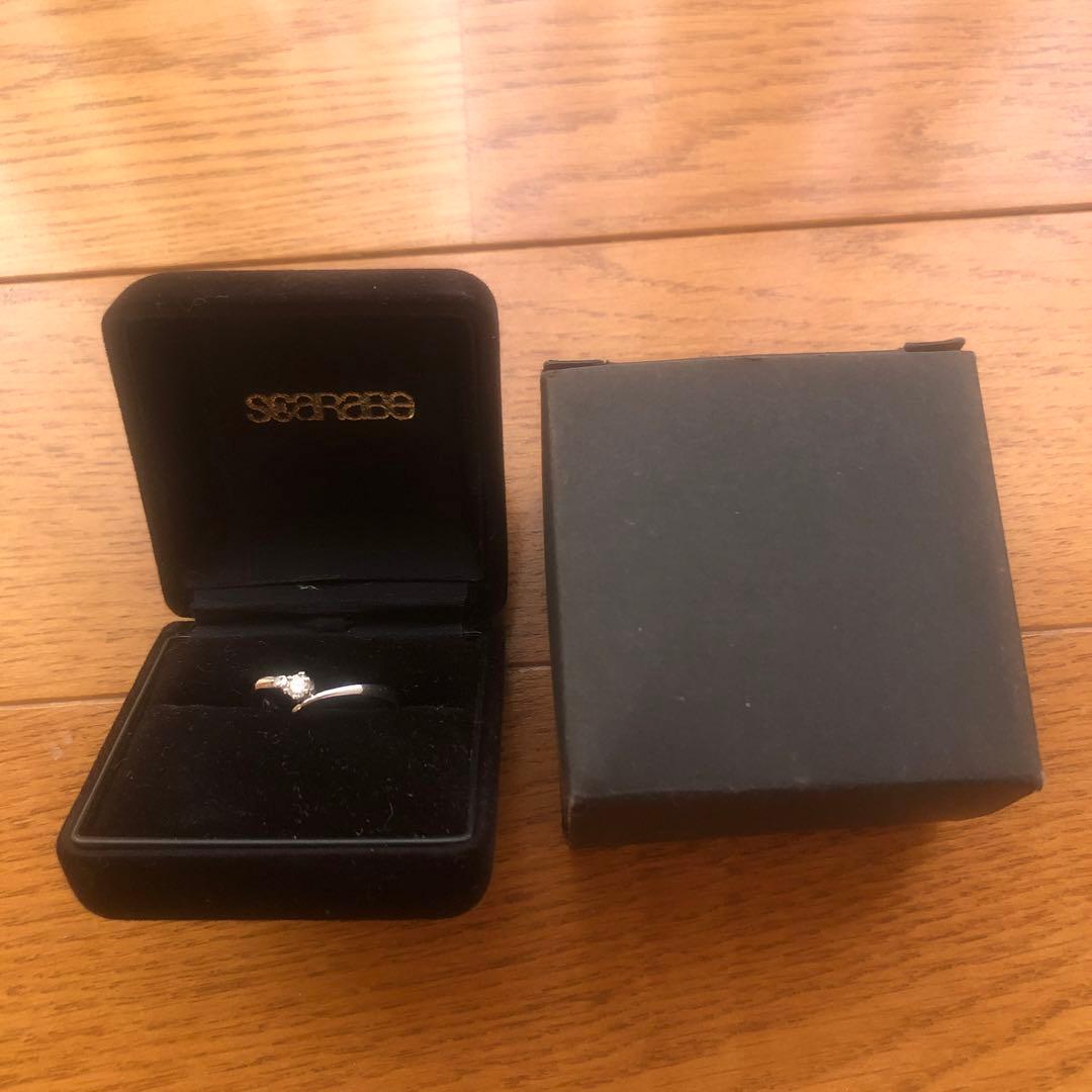 pt900 ダイヤモンド指輪