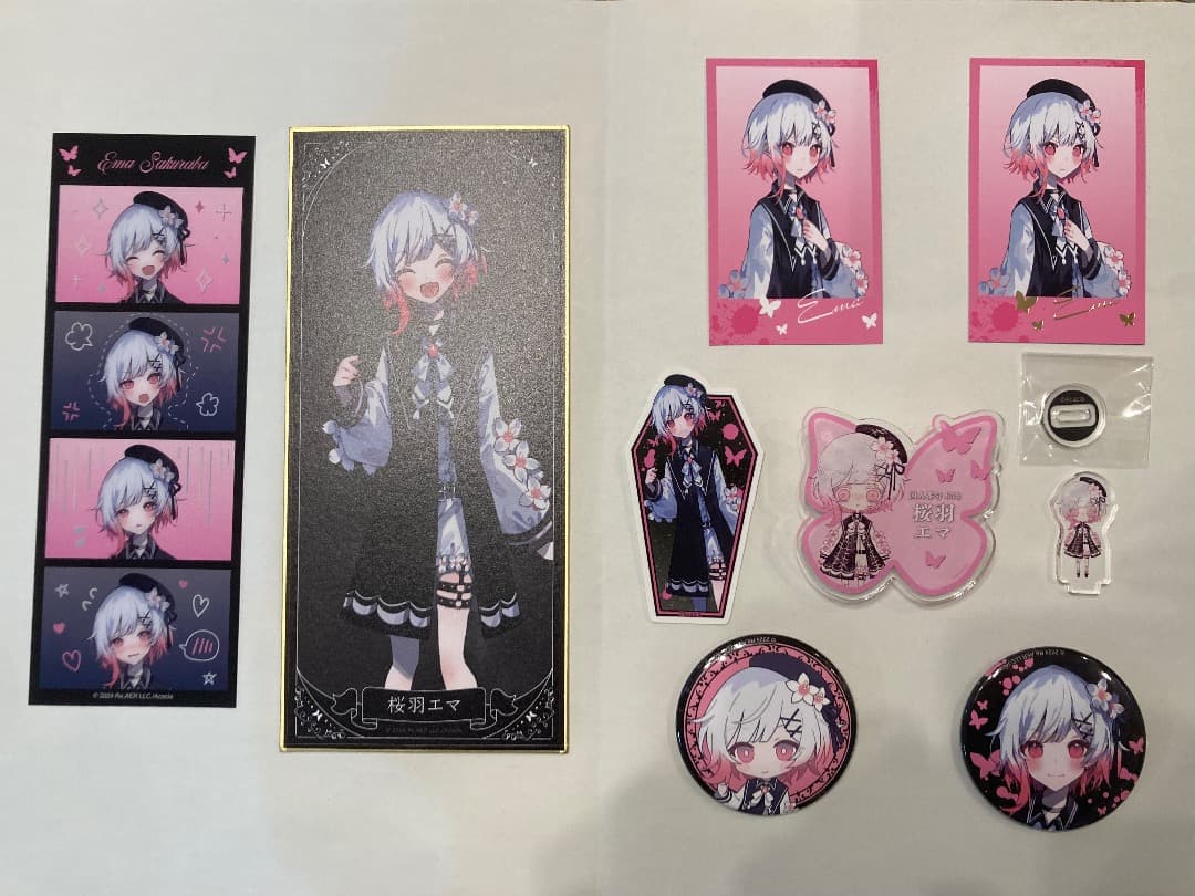 魔法少女ノ魔女裁判　桜羽エマ　トレーディンググッズ8点セット　アニメバコ　中国