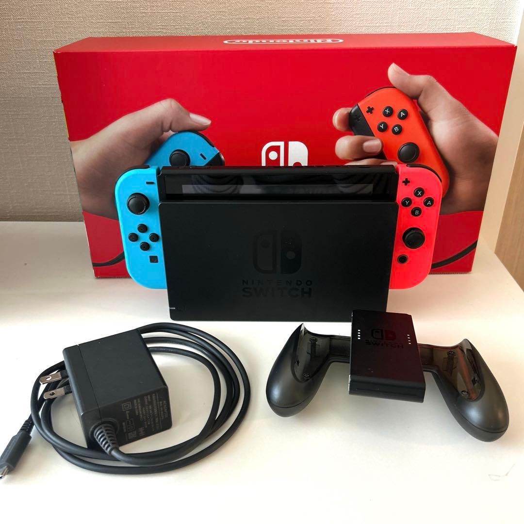 Nintendo Switch 本体 青/赤 Joy-Con 付属品付き