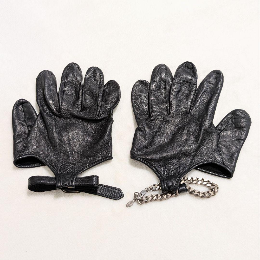 ジャンポールゴルチエ レザーグローブ ブラック