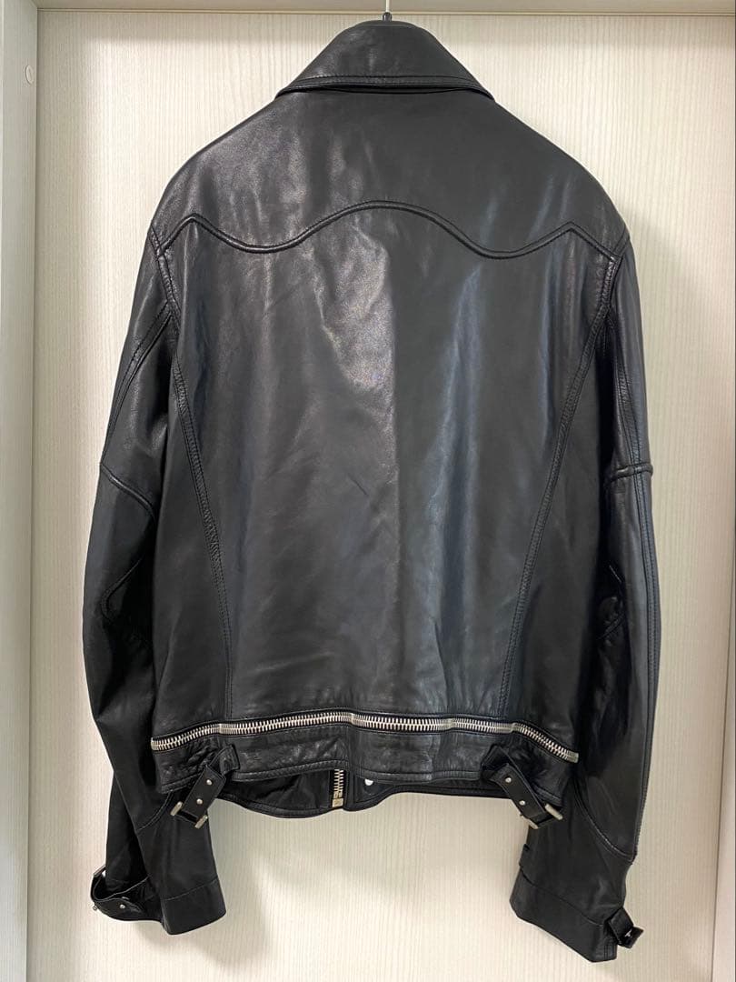 【定価50万円】 希少 ヴェルサーチェ コレクション レザー ライダース 48