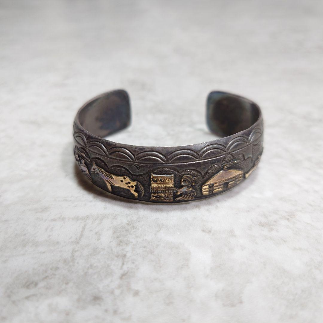 NAVAJO TA BEGAY バングル 12KGF SILVER925