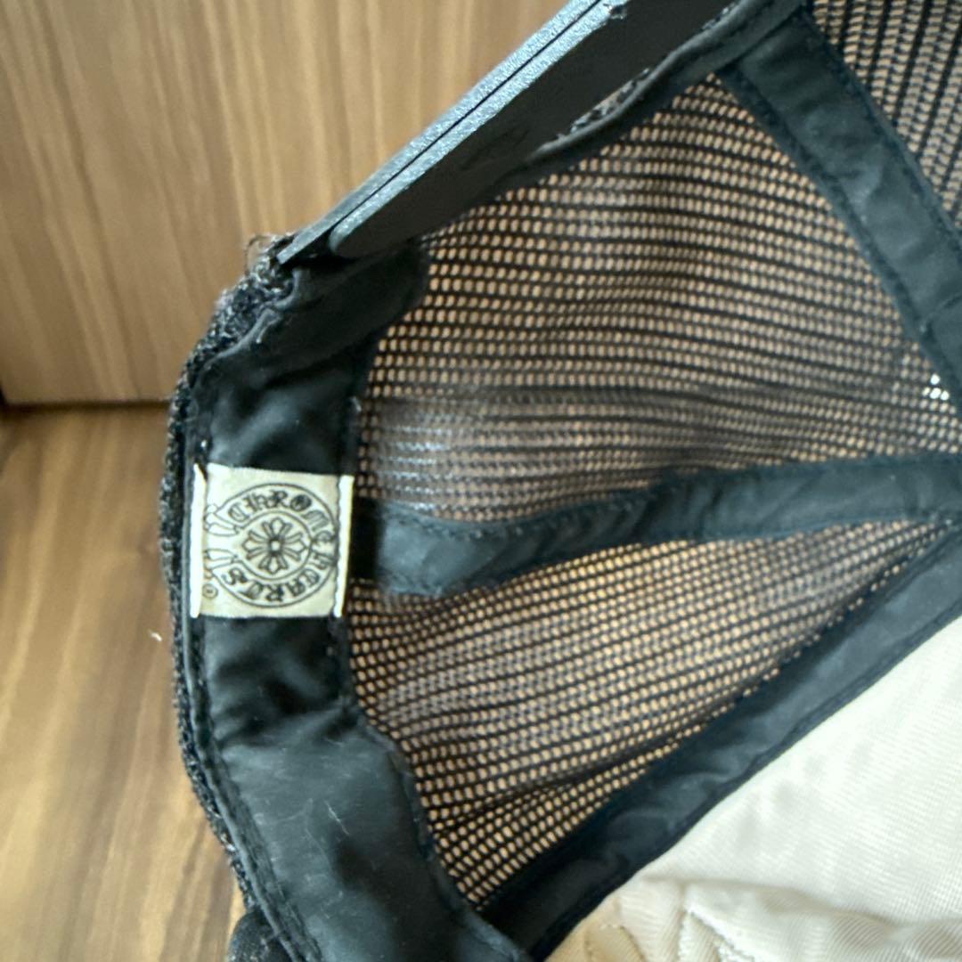 Chrome HeartsクロムハーツFUCKレザーパッチトラッカーキャップ帽子