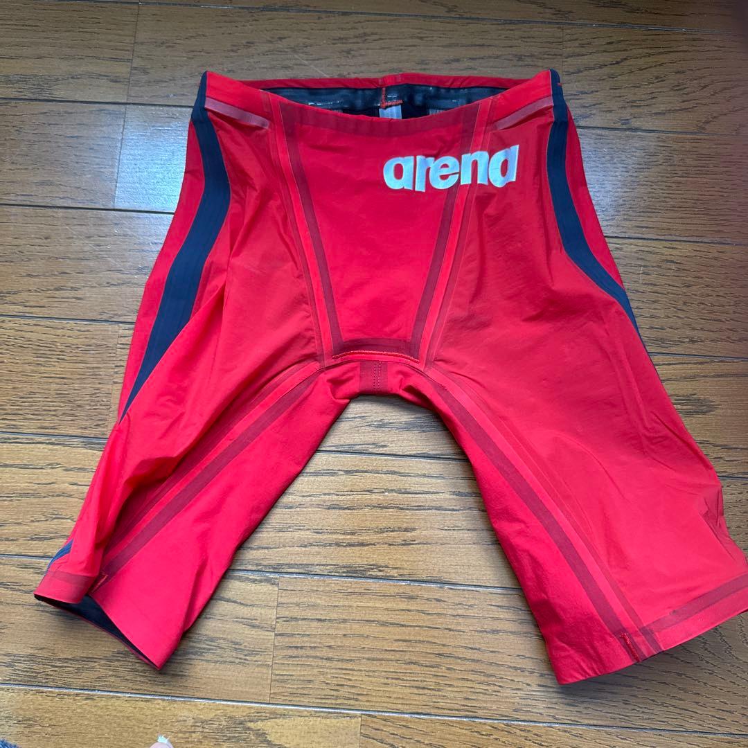 arena FINA公認 競泳用高速水着 レッド　サイズSSS