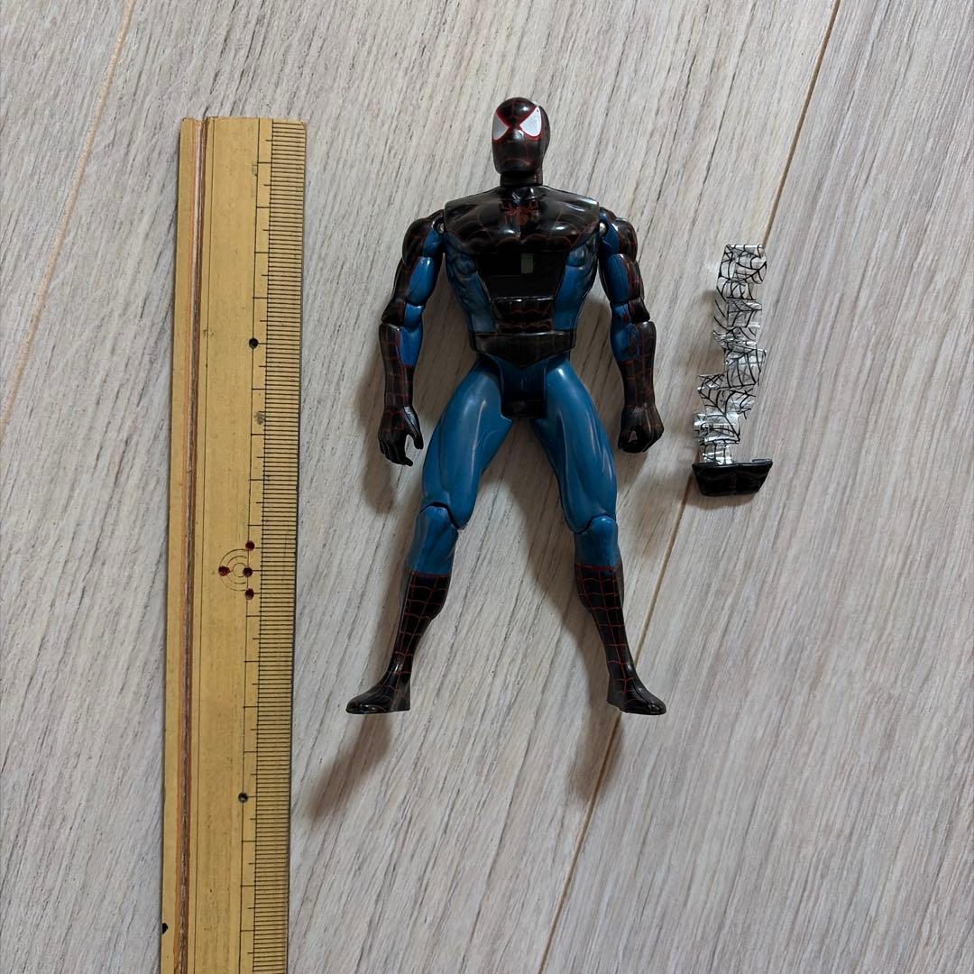 スパイダーマン フィギュア 青と黒 約13cm 1995年