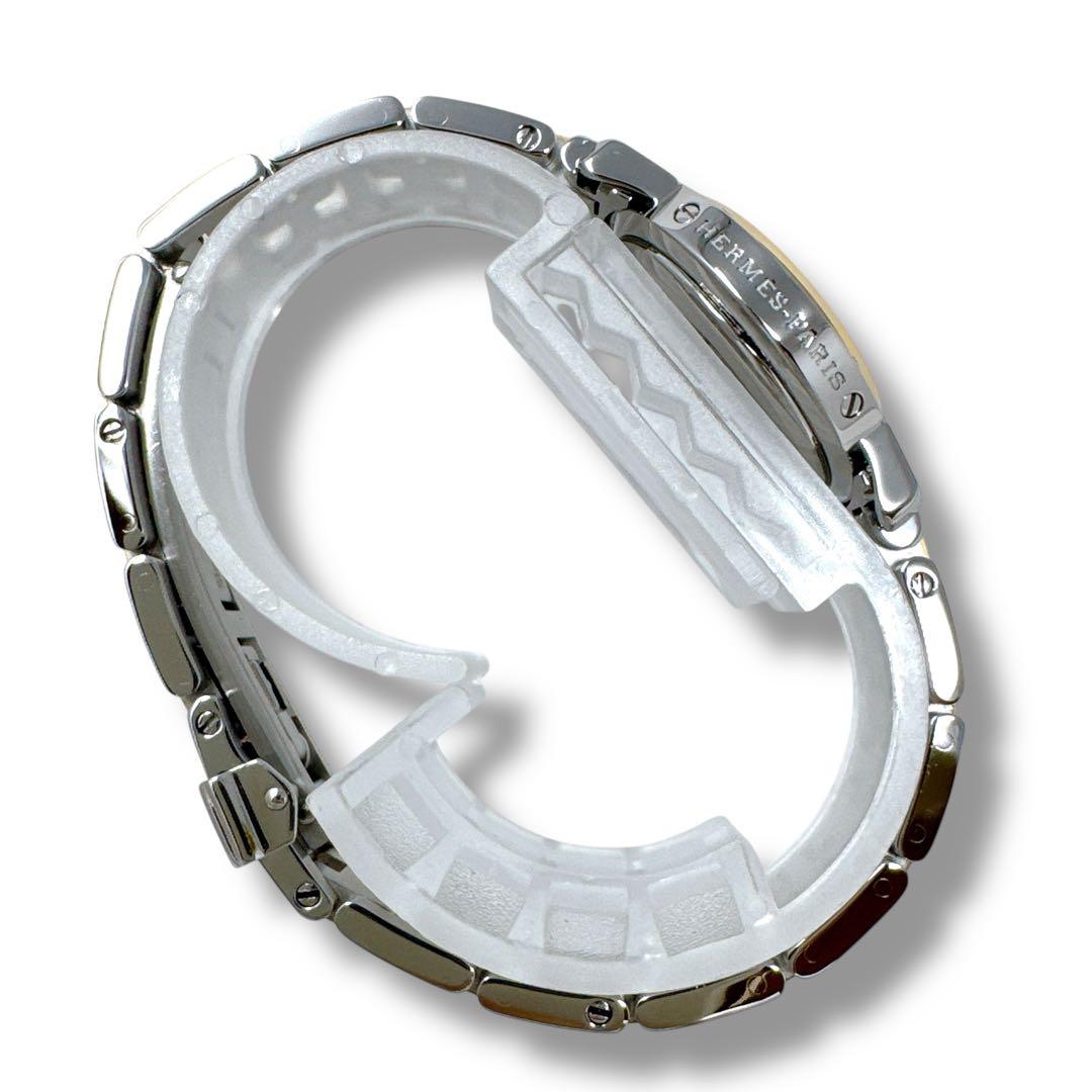 エルメス クリッパー CL4.220 コンビ Dバックル レディース 時計 美品