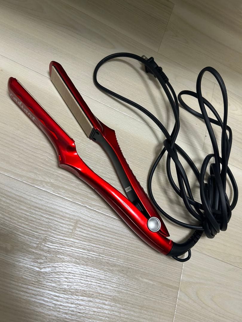radiant セラミックストレートヘアアイロン レッド