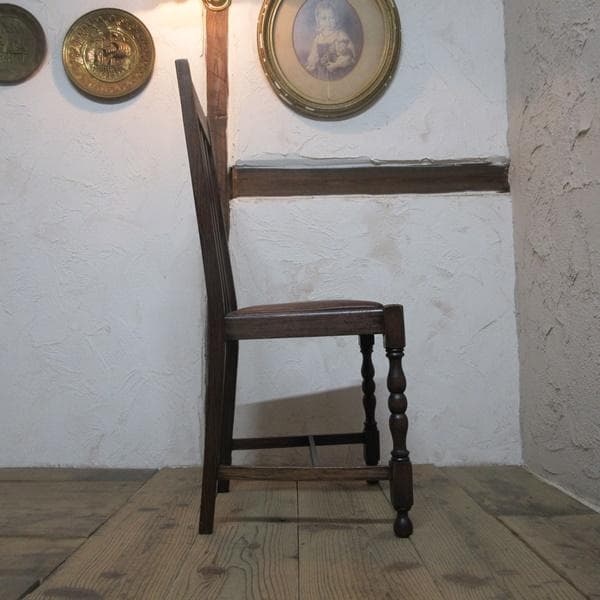イギリス アンティーク 家具 ダイニングチェア 椅子 イス 英国 4929d