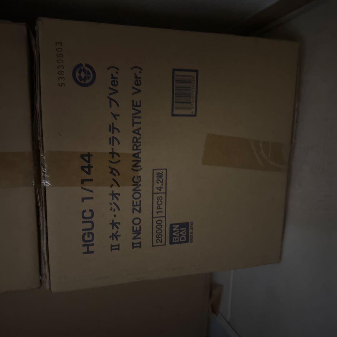 未開封　輸送箱のまま　HG セカンドネオジオング　ナラティブ