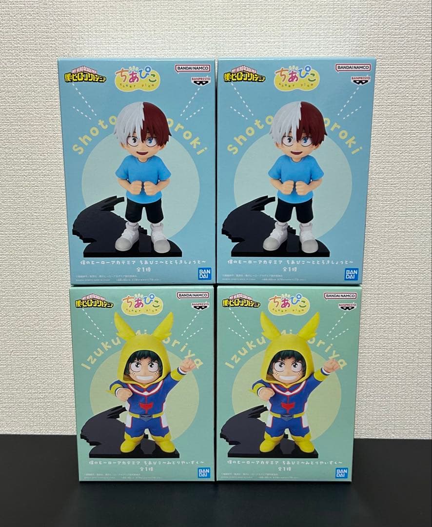 ヒロアカ フィギュア ちあぴこ 緑屋出久 轟焦凍 4体セット