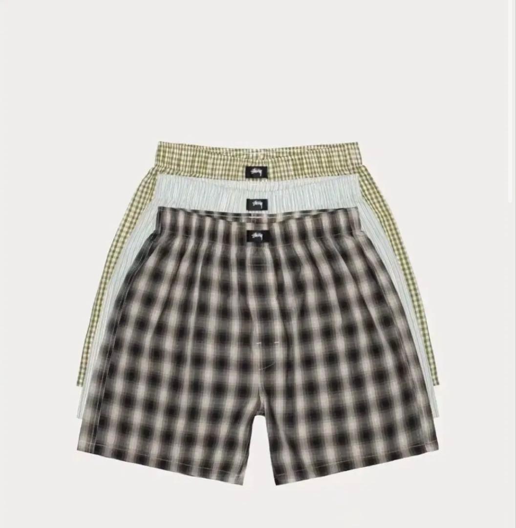 新品未使用　STUSSY BOXER SHORTS 3 PACK Mサイズ