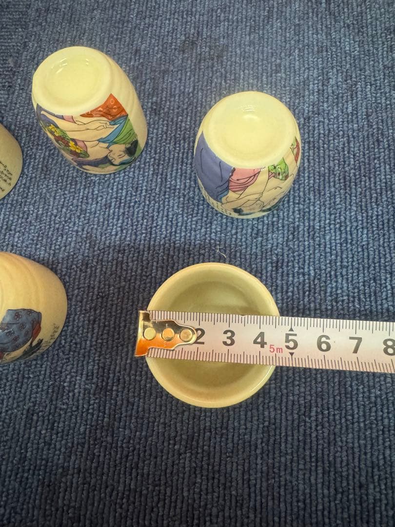 1730  春画　浮世絵　お猪口　5個セット