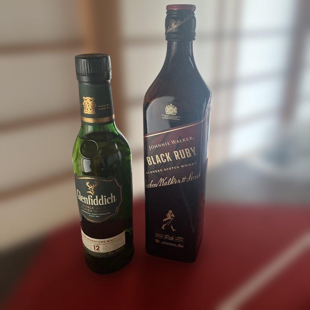 Glenfiddich12年 & JohnnieWalker BlackRuby