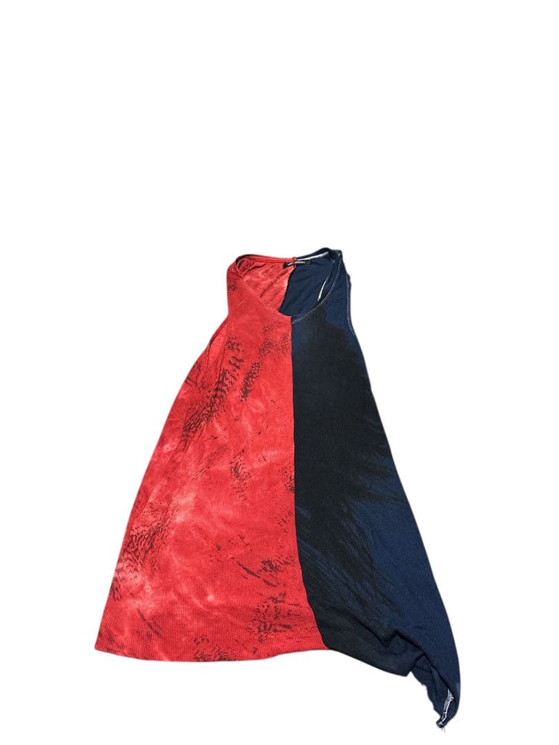 14thAddiction アシンメトリックダメージ タンクトップ